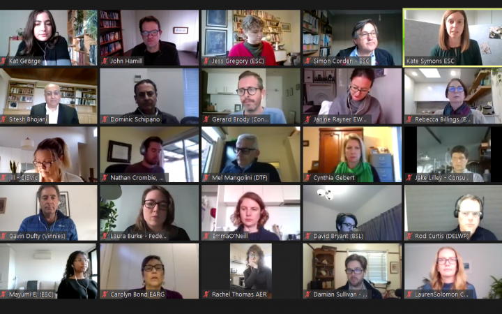Screenshot from the community roundtable Zoom meeting on 21 May 2020